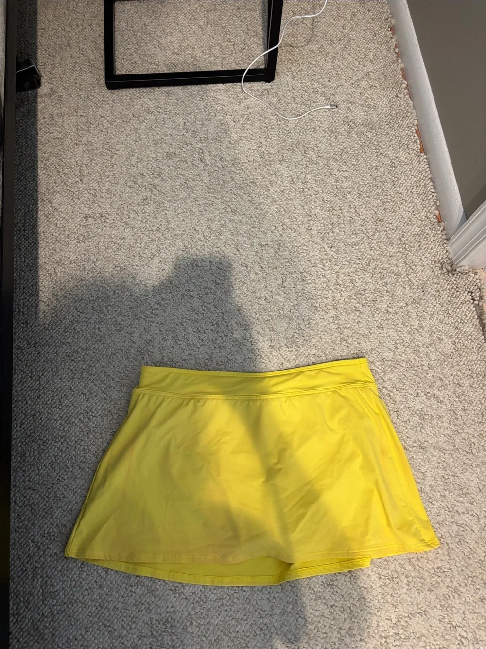 Yellow Athletic Skort / swim Skirt - Picture 1 of 4